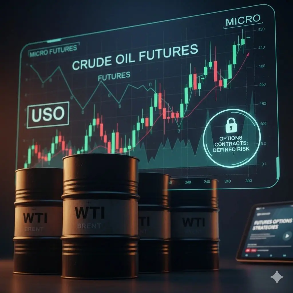 Oil market data and trading display