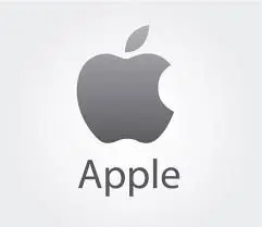 Apple logo with company name