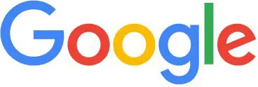 Multicolored Google text logo
