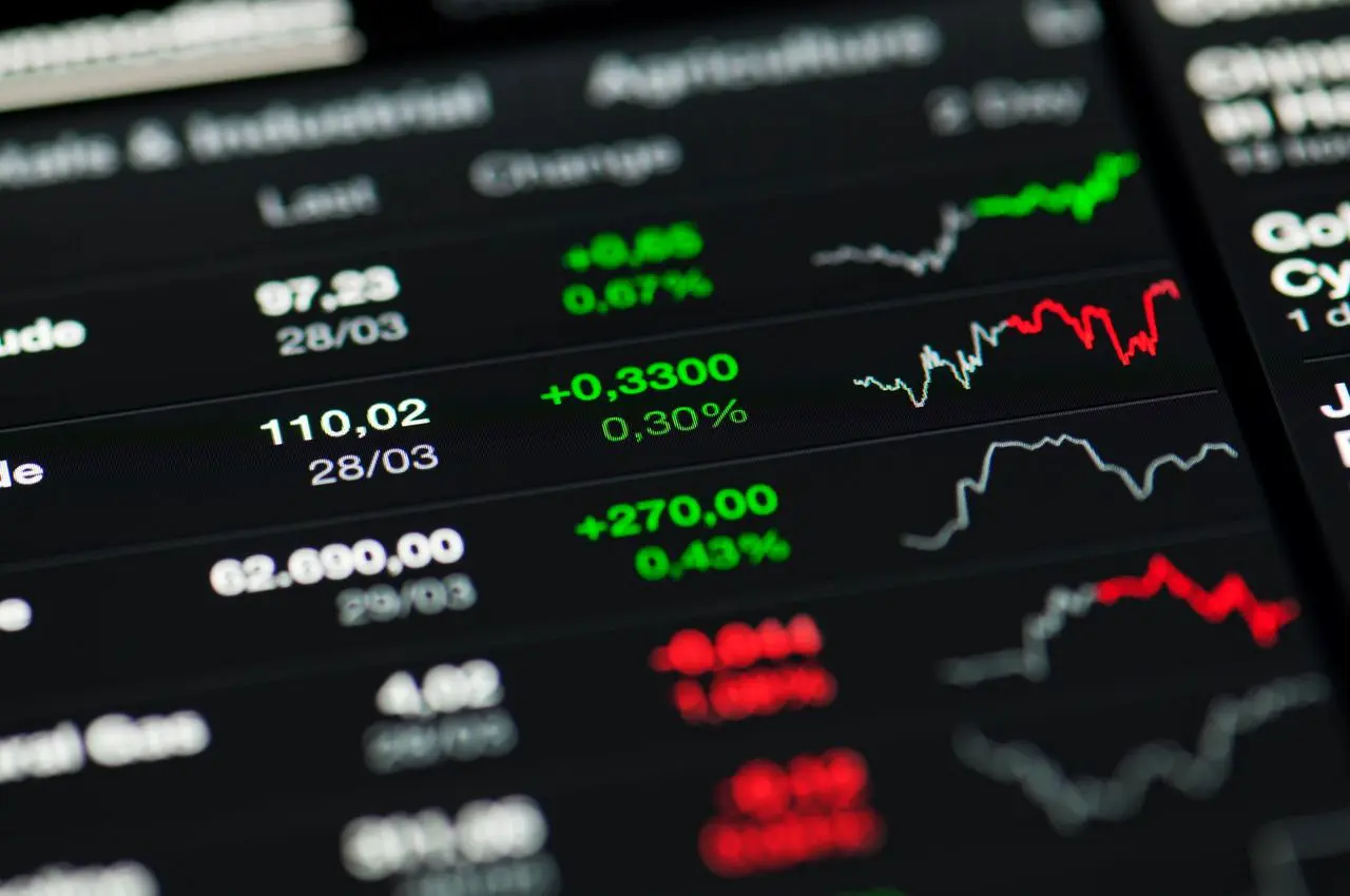 Digital stock trading display